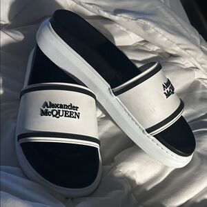 Alexander McQueen Oversized Slides 41 or size 8.0